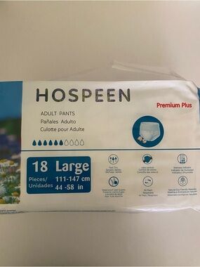Hospeen Premium Plus Disposable Adult Brief  Pull Up Diaper Size L